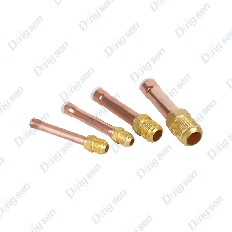 Long connecteur de tuyau en cuivre pour climatisation
